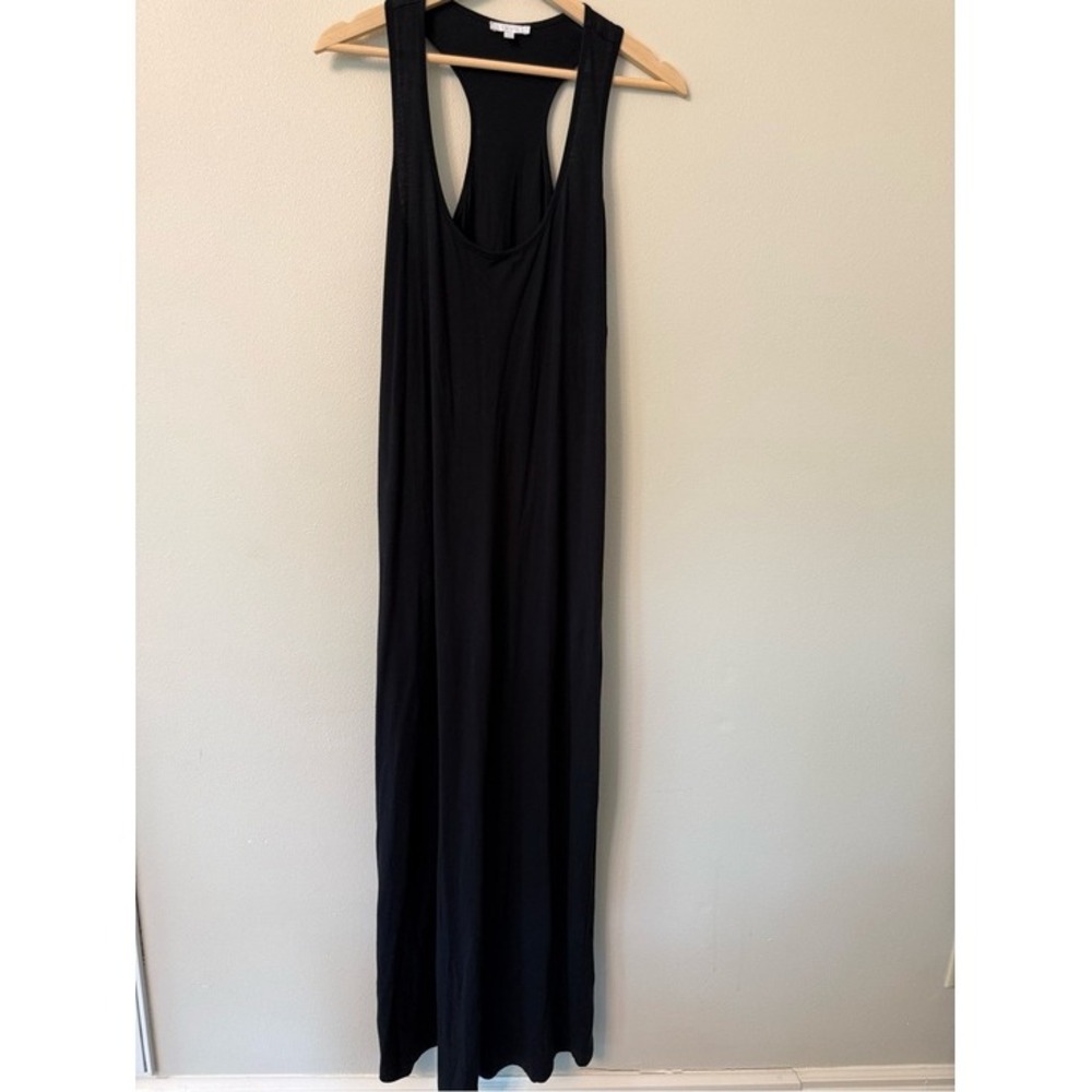 Johnny Was Calme Black Racerback Maxi Dress Size L Knit Sleeveless - Picture 4 of 7